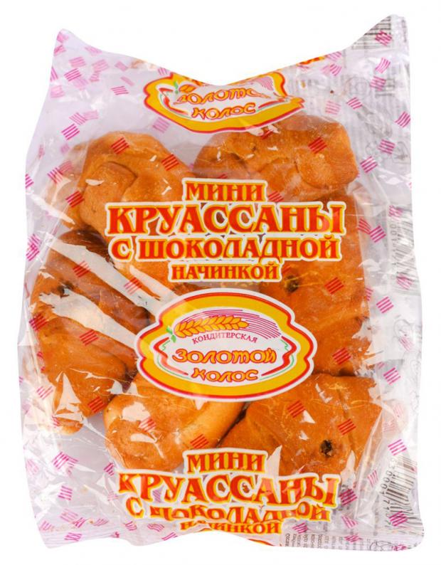 

Круассаны мини «Золотой Колос» с шоколадной начинкой, 100 г