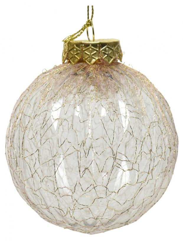 

Шар ёлочный Decoris пластиковый прозрачный Ø8 см