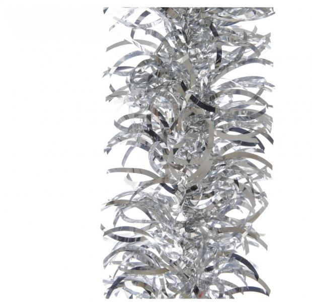 

Мишура Decoris серебристая, 10х270 см