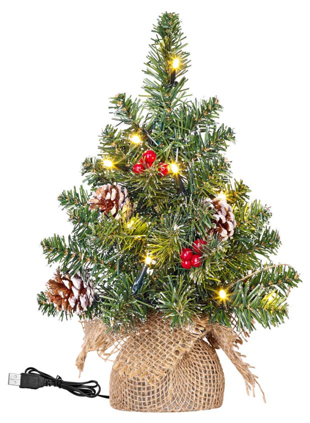 

Ель настольная Black Box Trees Creston ПВХ с подсветкой, 30 см