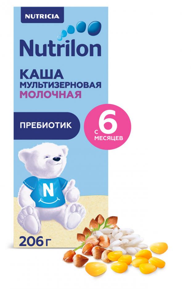 

Каша молочная Nutrilon Мультизлаковая с пребиотиком с 6 мес, 206 г