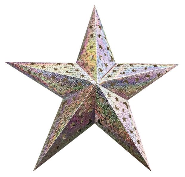 

Звезда рождественская Arte Nuevo серебряная, 30 см