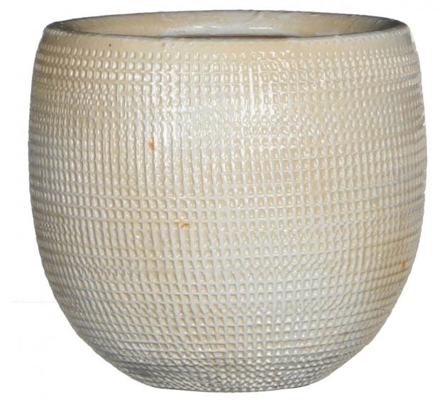 

Кашпо керамическое Mica Decorations Ингмар белое Ø12х13 см
