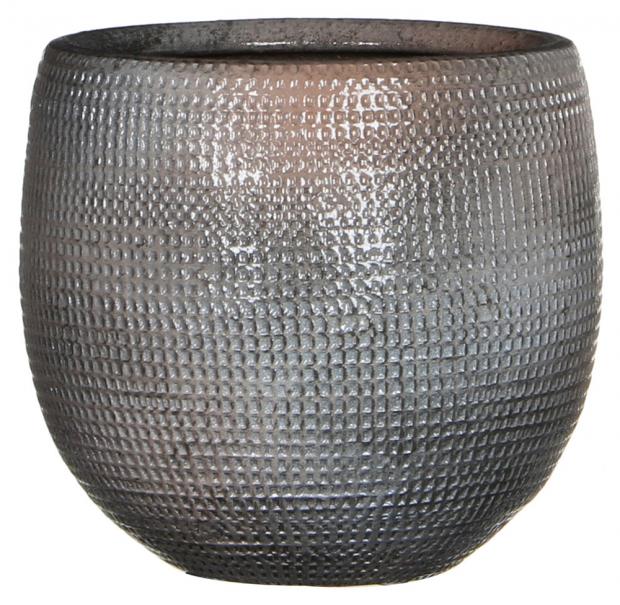 

Кашпо керамическое Mica Decorations Ингмар темно-серое Ø12х13 см