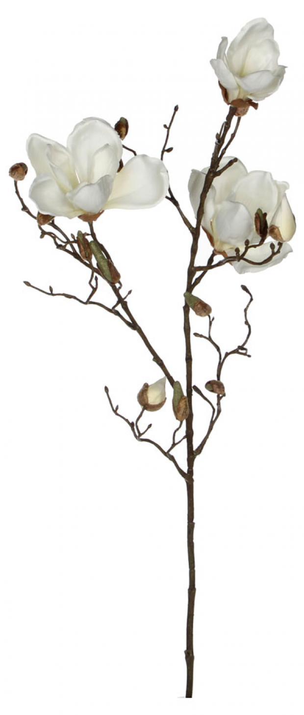 

Цветок искусственный Mica Decorations Магнолия белый, 88 см