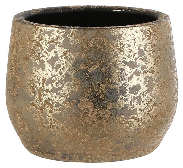 

Кашпо керамическое Mica Decorations Клемент золотое Ø19,5х15,5 см
