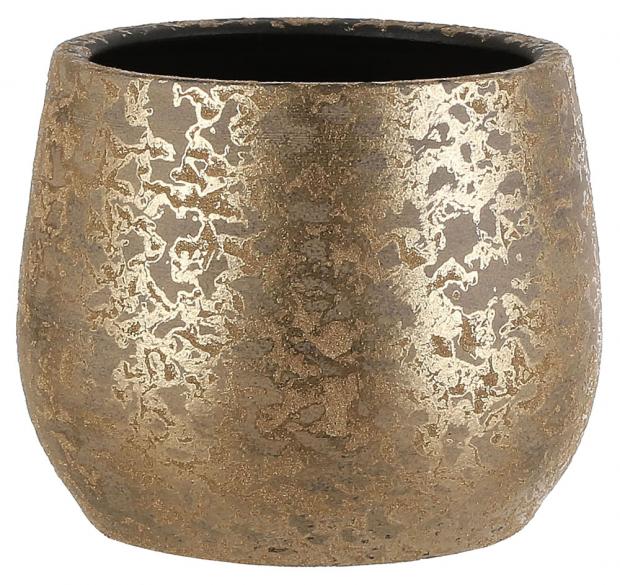 

Кашпо керамическое Mica Decorations Клемент золотое Ø25,5х20 см
