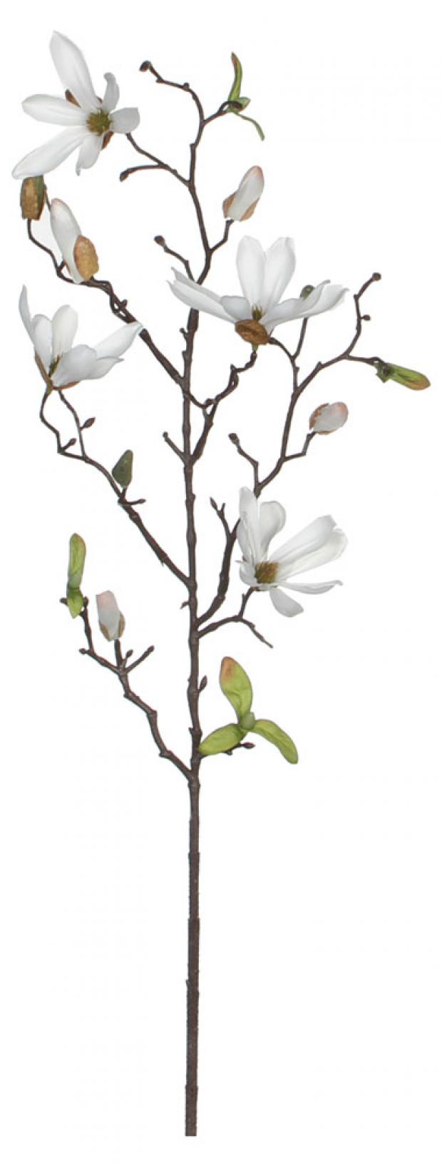 

Цветок искусственный Mica Decorations Магнолия белый, 75 см