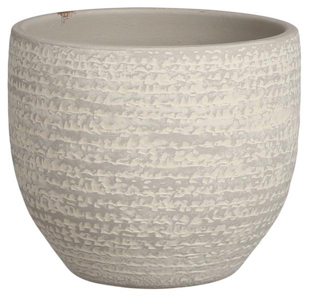 

Кашпо керамическое Mica Decorations Керри серое Ø16х14 см