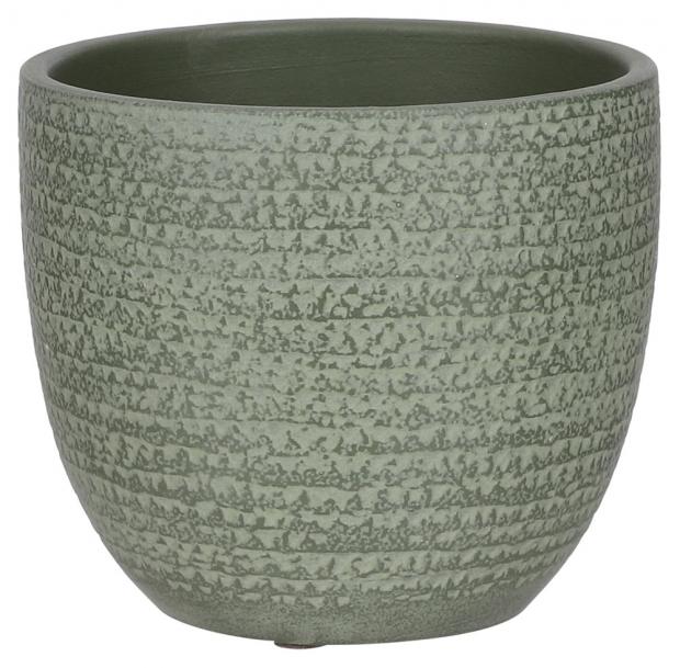 

Кашпо керамическое Mica Decorations Керри зеленое Ø16х14 см