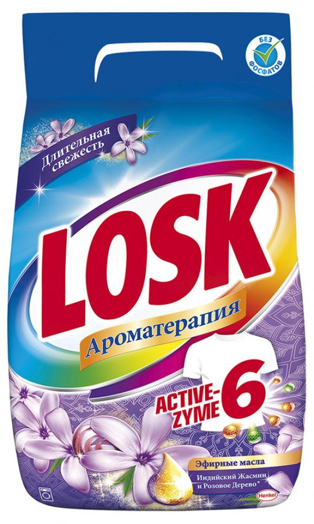 Стиральный порошок Losk Ароматерапия Индийский жасмин и розовое дерево 27 кг 370₽