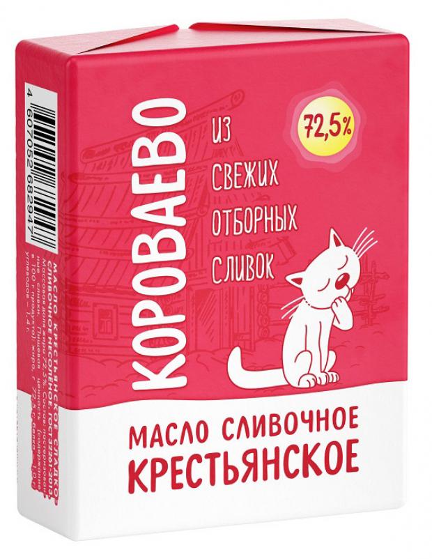 

Масло сладко-сливочное «Короваево» Крестьянское 72,5%, 170 г