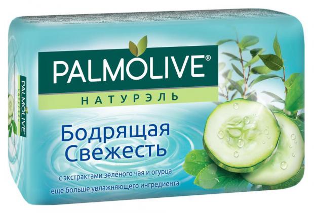 Мыло туалетное Palmolive Натурэль Бодрящая cсвежесть с экстрактами зеленого чая и огурца 150 г 65₽