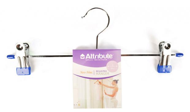 Вешалка для брюк и юбок Attribute Neo с зажимом 30 см 87₽