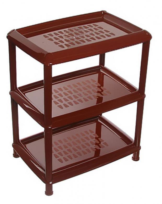 Этажерка универсальная Martika Джета коричневая 3 полки 399₽