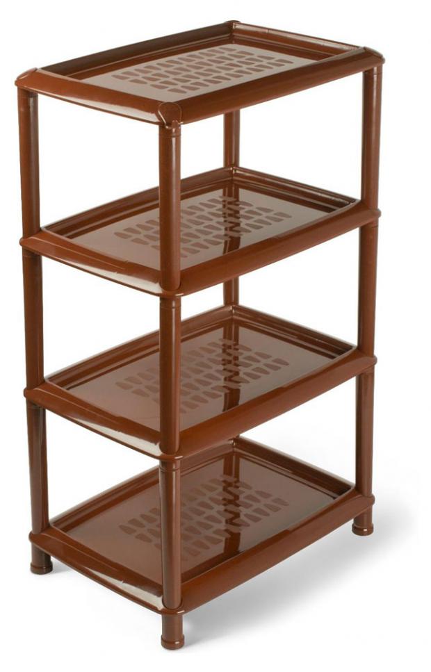 Этажерка универсальная Martika Джета коричневая 4 полки 485₽