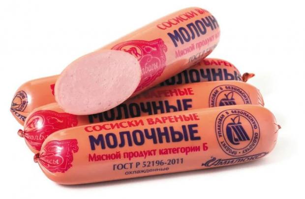

Сосиски мясные «Сибколбасы» Молочные, 400 г