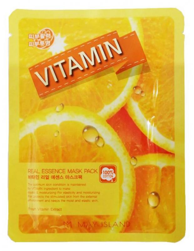 

Маска для лица May Island Real Essence Vitamin Mask Pack с витамином С тканевая, 25 мл