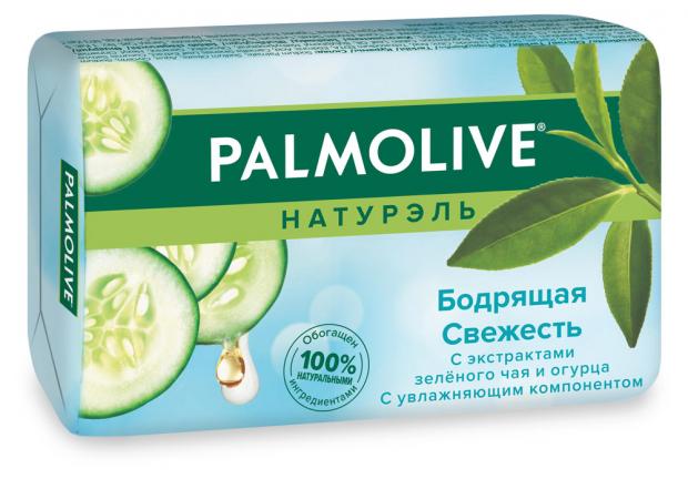 Мыло косметическое Palmolive Натурэль Бодрящая свежесть зеленый чай и огурец, 90 г