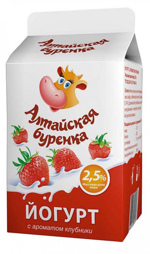 

Йогурт питьевой «Алтайская буренка» клубника 2,5%, 450 мл