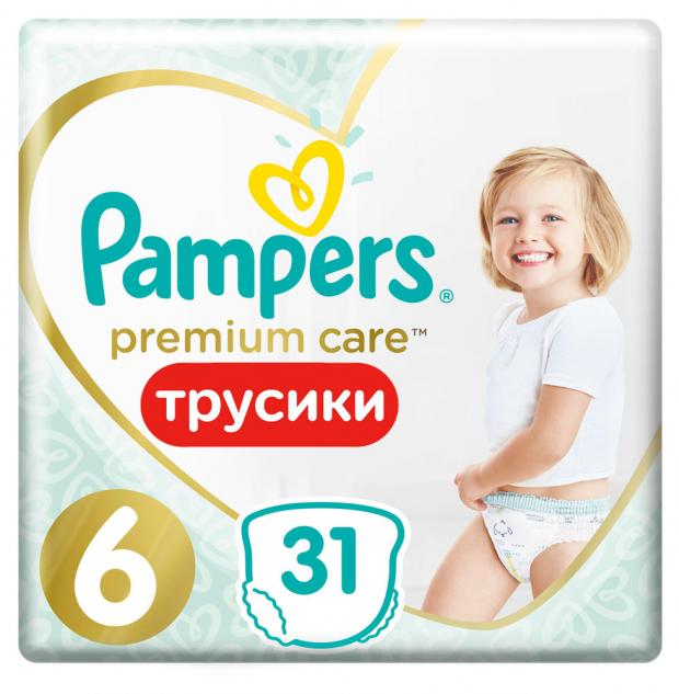 

Трусики-подгузники Pampers Premium Care Pants 6 (15+ кг), 31 шт