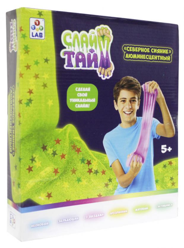 

Слайм тайм 1TOY LAB супер набор сделай слайм