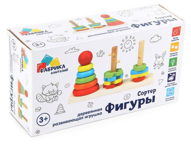 

Игрушка сортер «Фабрика Фантазий» пирамидка деревянная