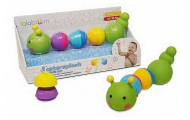 

Игрушка развивающая LALABOOM Гусеница, 8 предметов
