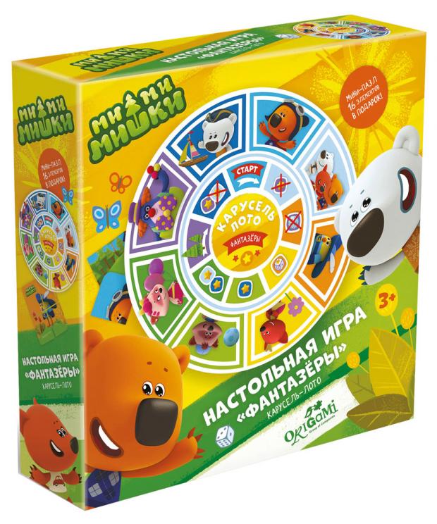 

Настольная игра «МиМИМишки» Карусель-лото Фантазеры 05141, 16 элементов