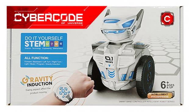 

Игрушка интерактивная Cybercode Робот на колёсах на дистанционном управлении