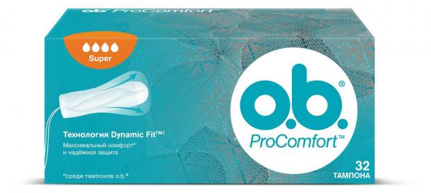 

Тампоны гигиенические o.b. ProComfort Super, 32 шт