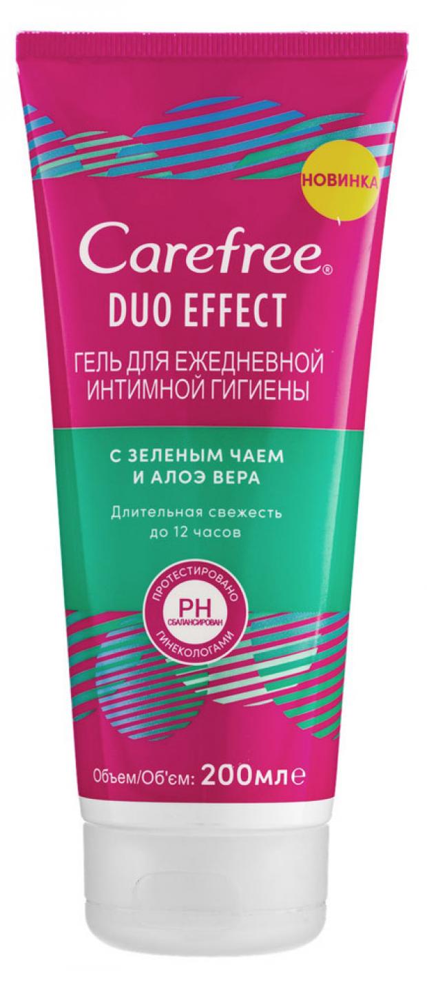 

Гель для интимной гигиены Carefree Duo Effect с зеленым чаем и алоэ вера, 200 мл