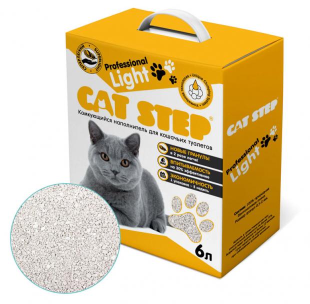

Наполнитель для кошачьего туалета Cat Step Professional Light комкующися