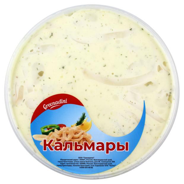 Кальмар в майонезе Greenadini, 180 г