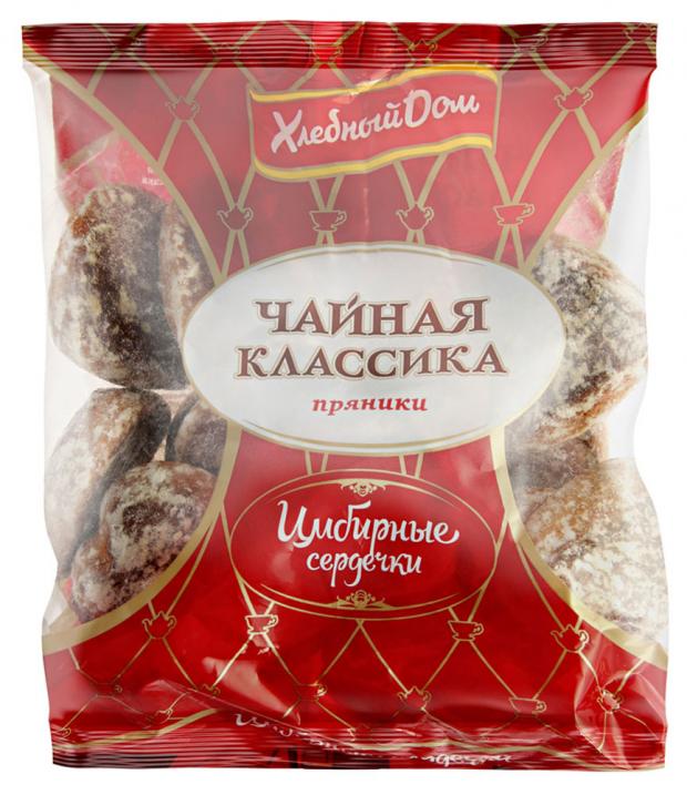 

Пряники «Хлебный Дом» Чайная классика Имбирные сердечки, 300 г
