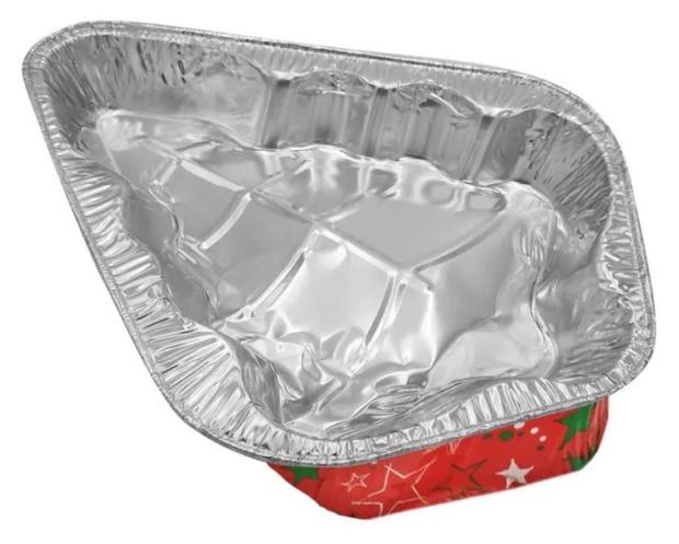 

Форма для запекания одноразовая Елочка алюминий, 36,5x29,5 см