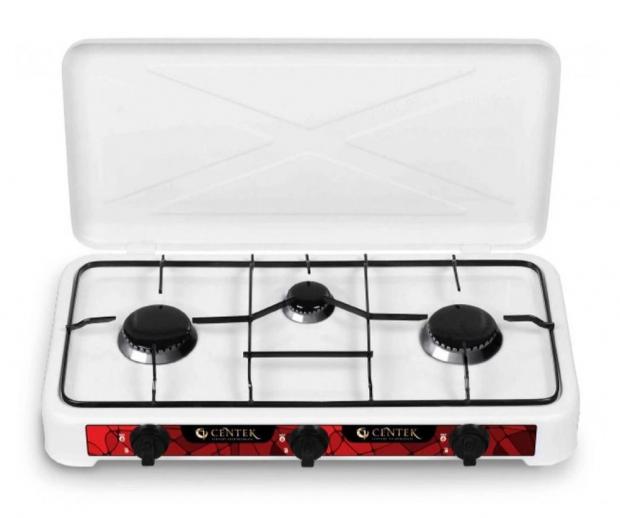 

Плитка газовая Centek CT-1522 3 конфорки белая
