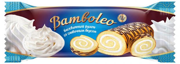 

Рулет бисквитный «Невский кондитер» Bamboleo со сливочным вкусом, 145 г