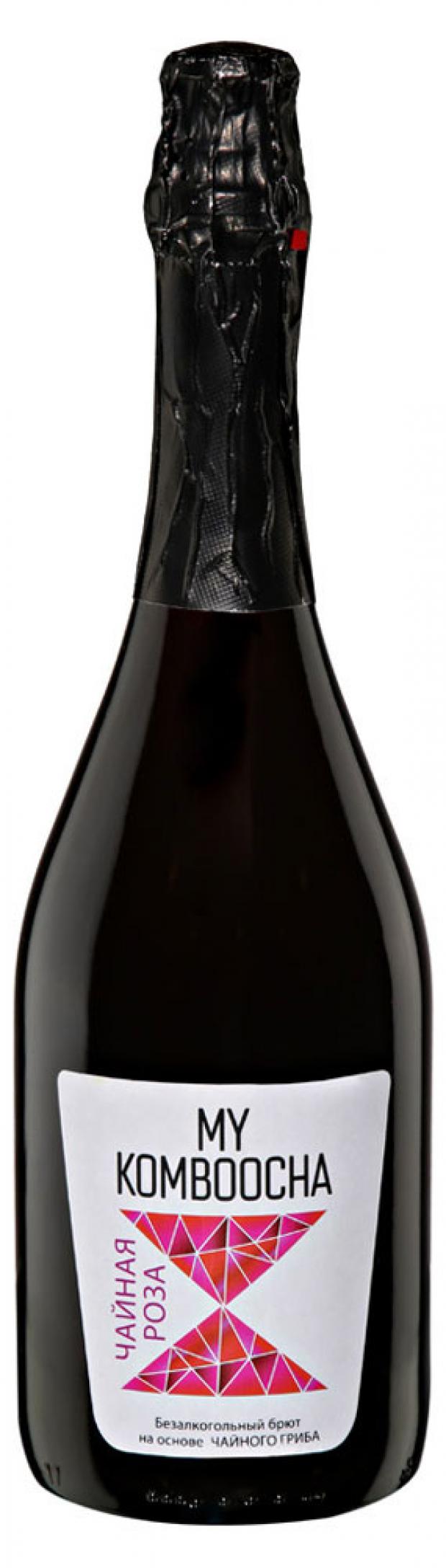 Напиток газированный My Komboocha Брют чайная роза безалкогольный 750 мл 261₽