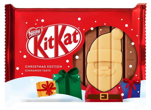 

Шоколад молочный KitKat Senses Christmas Edition Cinnamon Taste белый шоколад со вкусом корицы с хрустящей вафлей, 108