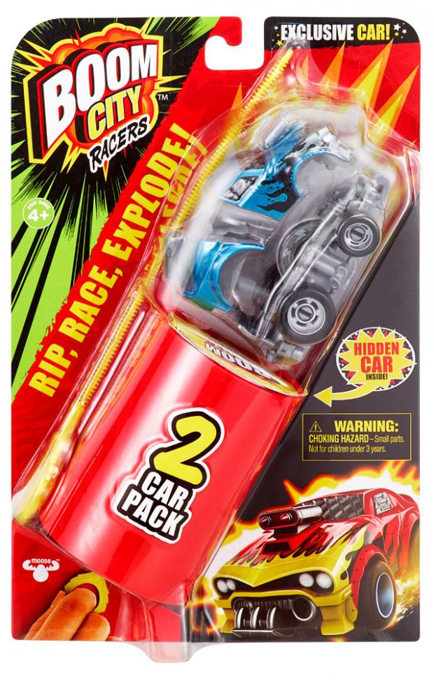 

Машинки Moose Boom City Racers, 2 шт