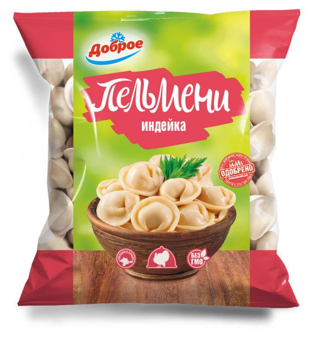 

Пельмени «Доброе» с мясом индейки, 400 г