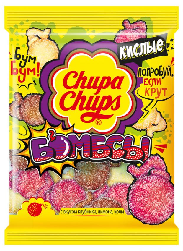 

Мармелад жевательный Chupa Chups Кислые бомбсы, 120 г