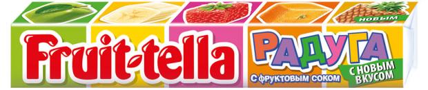 

Конфеты жевательные Fruit-tella Радуга с фруктовым соком, 41 г