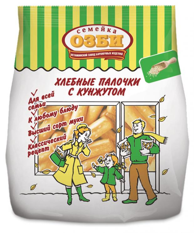 Палочки хлебные Семейка ОЗБИ с кунжутом 150 г 38₽