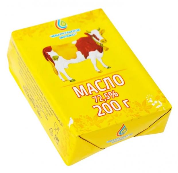 

Масло сливочное «Чебаркульское молоко» Крестьянское 72,5%, 200 г