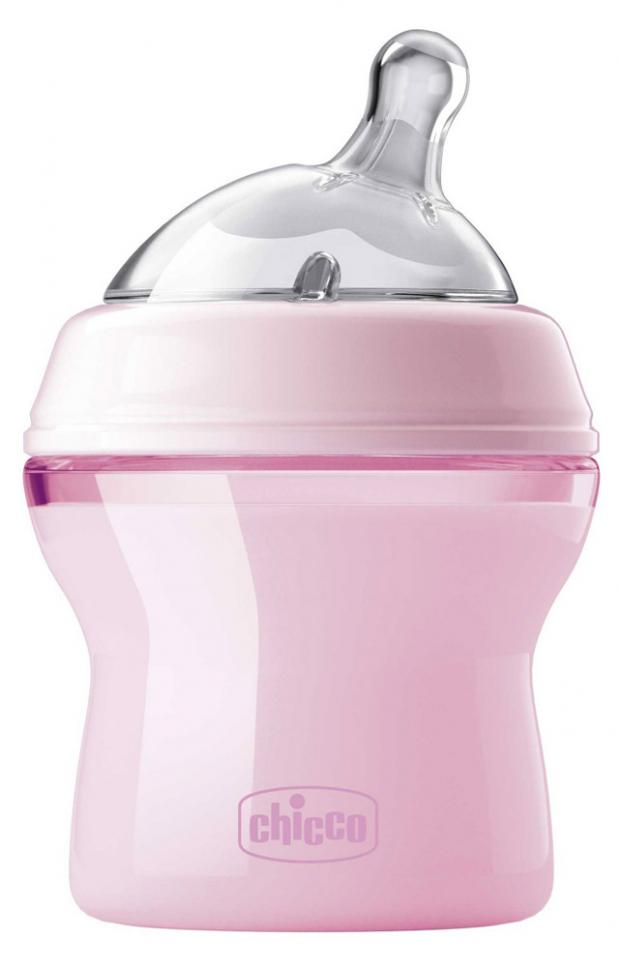 

Бутылочка с силиконовой соской Chicco Natural Feeling с наклоном и флексорами, 150 мл