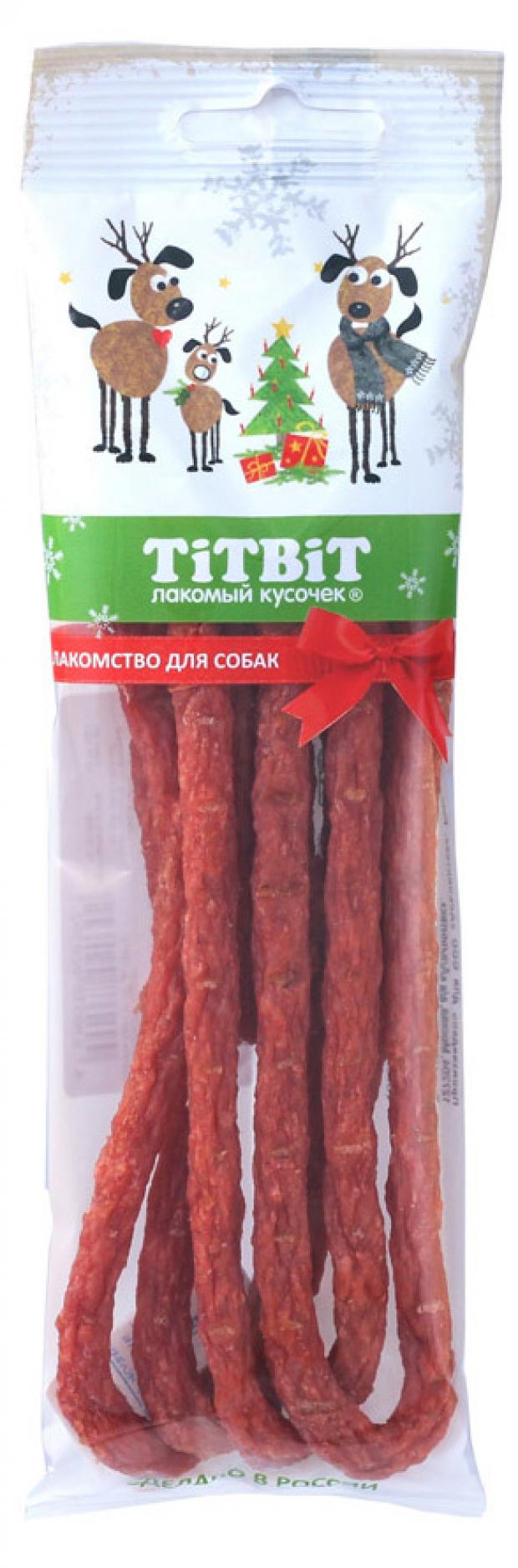

Лакомство для собак TITBIT колбаса Фермерская, 50 г