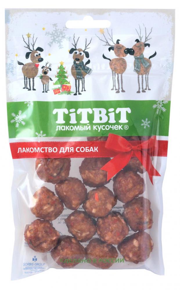

Лакомство для собак TITBIT фрикадельки мясные, 70 г