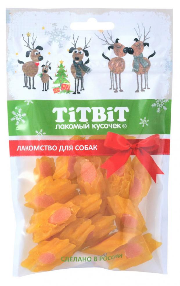 

Лакомство для собак TITBIT мармелад мясной с йогуртовой начинкой, 70 г